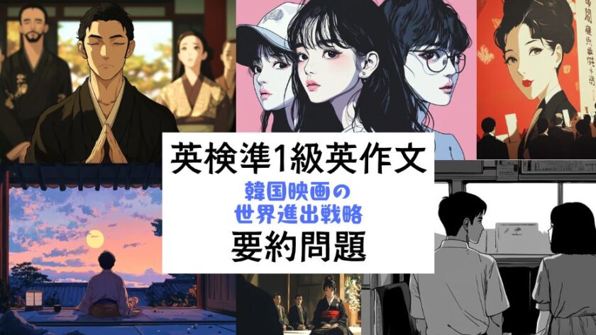 英検準1級英作文対策｜要約問題｜韓国映画の世界的拡大戦略